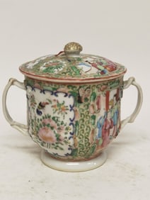18th C. Chinese Export Porcelain Famille Rose Sugar Bowl