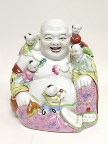 Chinese Porcelain Famille Rose Buddha