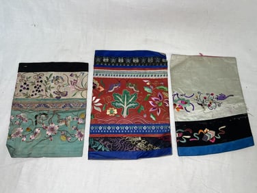 (3) Chinese Embroidered Sleeves