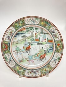 18th C. Chinese Export Porcelain Famille Rose Plat