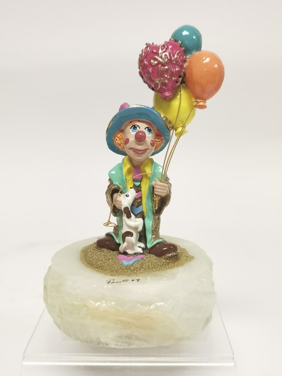 Limited Ed. 1989 Ron Lee Clown with Onyx Base (1 of 4)