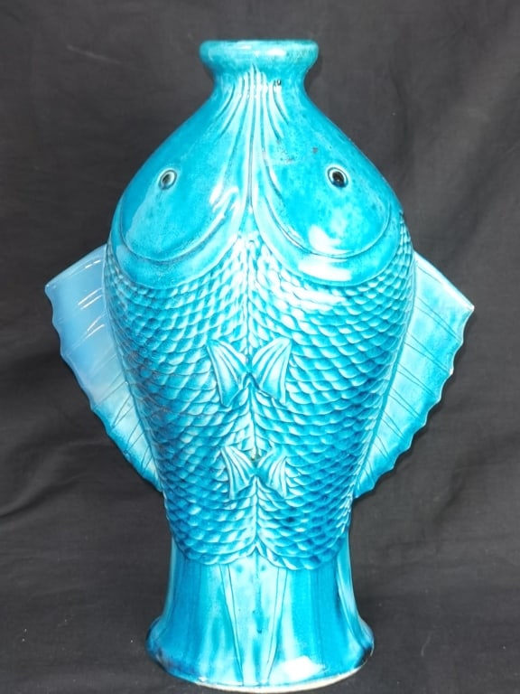 Christofle Double Fish Vase,