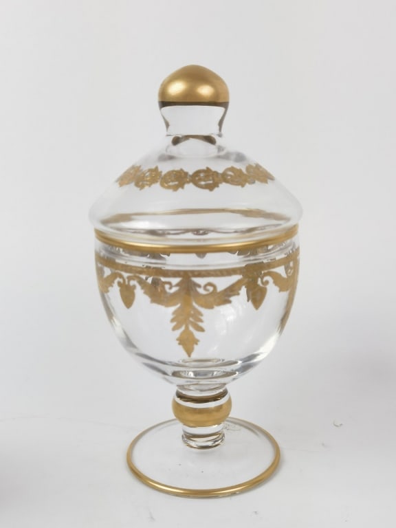 Arte Italica Baroque Gold Canister with Lid: Arte Italica Baroque Gold Canister with Lid, 8.25in