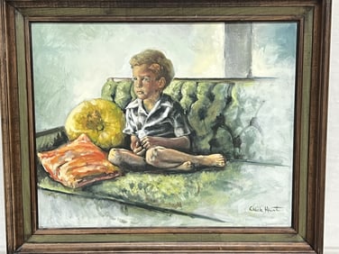 Boy Oil Painting by Chuck Hart