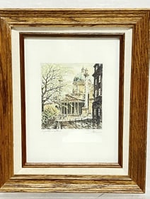 "Karlskirche" Etching by Raoul Kasimir