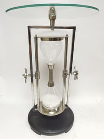 Modern Sandtimer Metal End Table