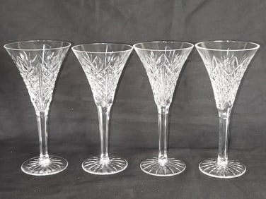(4) Waterford Crystal "Ashbourne" Wine Glasses