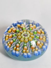 Perthshire Millefiori Glass Paperweight