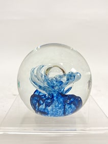 Caithness Scotland "Quicksilver" 058303 Glass Paperweight