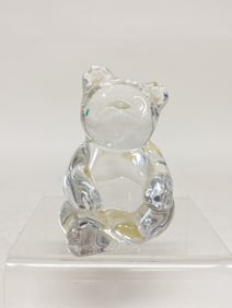Princess House Lead Crystal Bear Paperweight