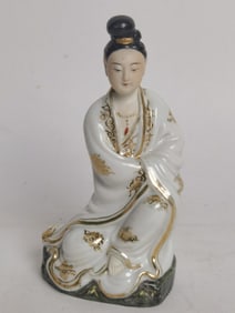 19-20th C. Chinese Porcelain Gilt Famille Rose Gua