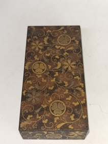 19th C. Japanese Maki-e Floral Box