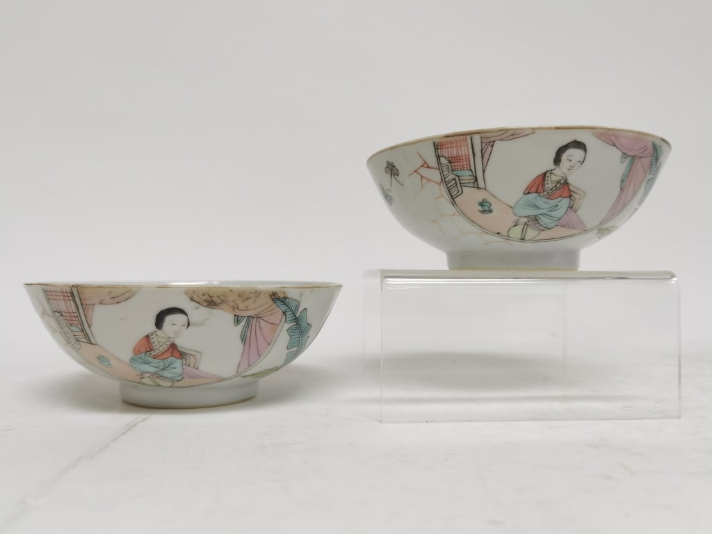 Pr. of 19-20th C. Chinese Porcelain Famille Rose B (1 of 3)