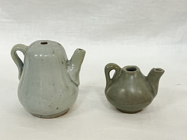 (2) Song/Yuan Chinese Porcelain Longquan Water Dro