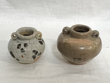 (2) Song/Yuan Chinese Porcelain Longquan Water Hol