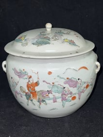 Qing Chinese Porcelain Famille Rose Porridge Bowl