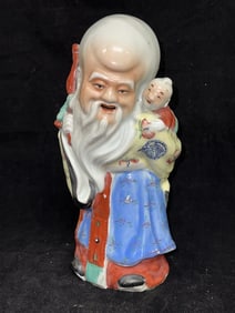 Qing Chinese Porcelain Famille Rose Buddha
