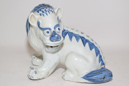 19-20th C. Chinese Porcelain B&W, Underglaze Red L