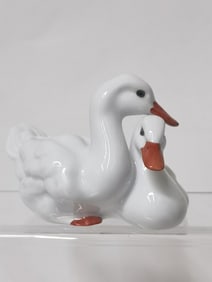 Herend Hungary Porcelain Ducks Figurine