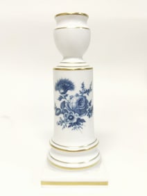 Meissen Germany Aquatinta Porcelain Candlestick