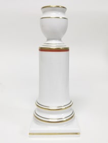 Meissen Germany Gilt Porcelain Candlestick