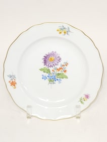 Meissen Germany Porcelain Floral Plate