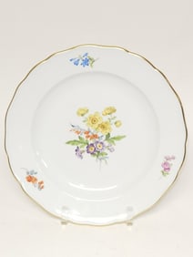 Meissen Germany Porcelain Floral Plate