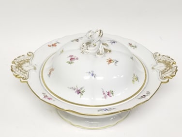 Meissen Germany Porcelain Floral Soup Tureen