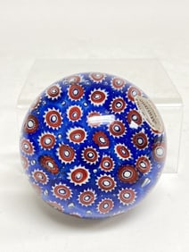 Vintage Venezia Murano Italy Millefiori Glass Pape