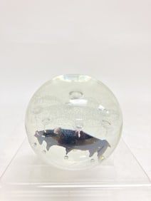 Limited Ed. Caithness Scotland "Contrast" Glass Paperweight