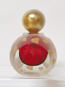 2000 Limited Ed. Correia 39/500 Ruby Glass Perfume Bottle