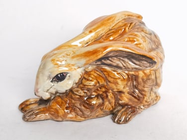Vintage Italian Ceramic Bunny Figurine