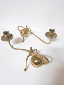 Pr. of WAS Benson England Brass Candle Holders
