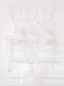 (4)  Waterford Crystal Kenmare Wine Glasses