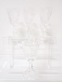 (4)  Waterford Crystal Kenmare Wine Glasses