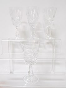 (4)  Waterford Crystal Kenmare Wine Glasses