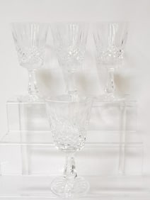 (4)  Waterford Crystal Kenmare Wine Glasses