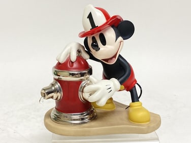 Vintage Mickey's Fire Brigade "Fireman to the Rescue" Figurine