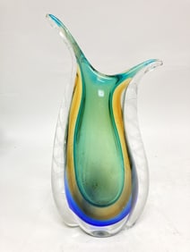 Vintage Murano Italy Flavio Poli Latticino Sommers