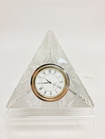 Waterford Crystal 2000 Time Square Triangle Table Clock