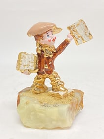 Ron Lee Clown with Onyx Base