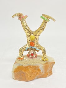 1986 Ron Lee "New Pinkey Upside Down" Clown with Ony Base