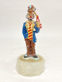 Limited Ed. 1993 Ron Lee "Buster" Clown on Onyx Base