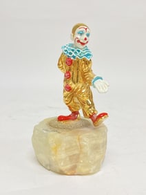 Limited Ed. 1991 Ron Lee "Marcelle II" Clown on Onyx Base