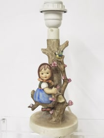 Goebel Hummel Porcelain "Apple Tree Girl" Table Lamp