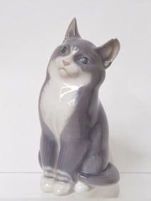 Royal Copenhagen Porcelain Cat Figurine