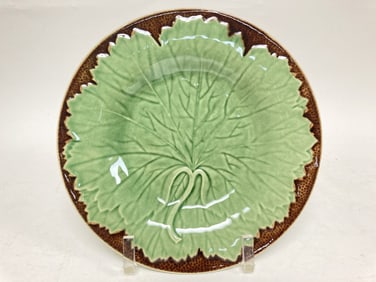 Vintage Bordallo Pinheiro Porcelain Vine Leaf Plate