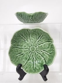 (2) World Market Portugal Porcelain Cabbage Bowls