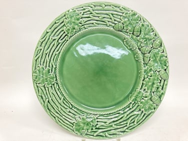 Vintage Bordallo Pinheiro Oak Leaf & Acorn Chop Plate