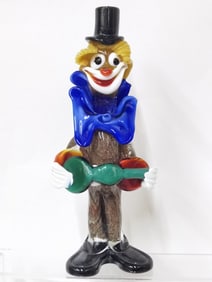 Vintage Murano Italy Art Glass Clown